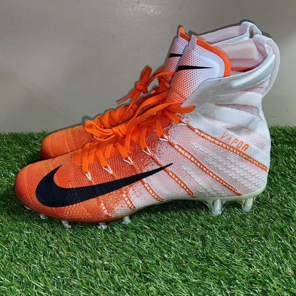 Nike Untouchable 3 Elite White Orange Football Cleats AO3006-118 Men Size NEW - Picture 1 of 11